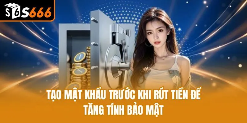 Tạo mật khẩu trước khi rút tiền để tăng tính bảo mật